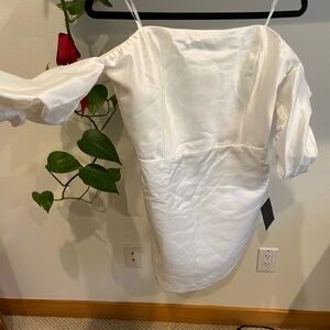 Lulus Significant Sensation Satin White X Large